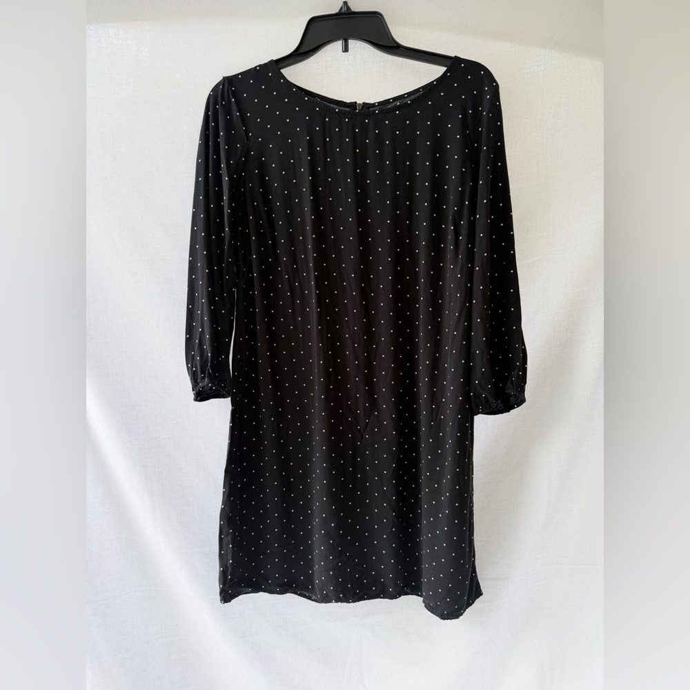 Old Navy Vintage Polka Dot 3/4 Long Sleeve Dress Excellent Condition Medium